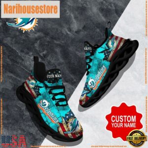 NFL Max Soul Shoes, Miami Dolphins Clunky Shoes Custom Gift Women And Men