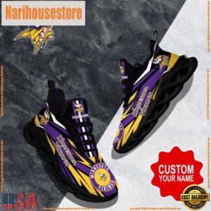 NFL Max Soul Shoes, Minnesota Vikings Clunky Shoes Custom Custom Name Football