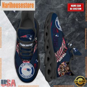 NFL Max Soul Shoes, New England Patriots Clunky Shoes Custom For Fans