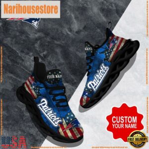 NFL Max Soul Shoes, New England Patriots Clunky Shoes Custom Gift Women And Men