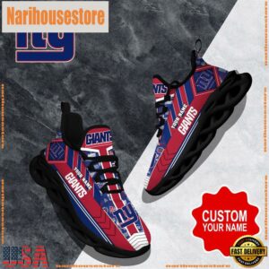 NFL Max Soul Shoes, New York Giants Clunky Shoes Logo Custom Name Nfl