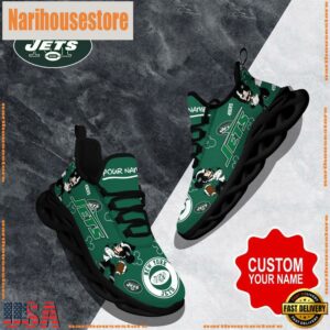 NFL Max Soul Shoes, New York Jets Clunky Shoes Custom Name For Fans Christmas