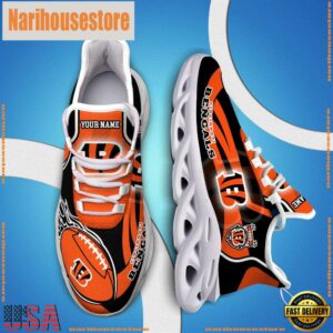 NFL Max Soul Shoes, Nfl Cincinnati Bengals White C Shoes For Fans