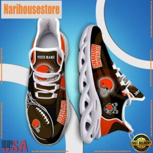 NFL Max Soul Shoes, Nfl Cleveland Browns White C Shoes For Fans