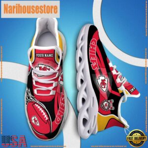 NFL Max Soul Shoes, Nfl Kansas City Chiefs White C Shoes For Fans
