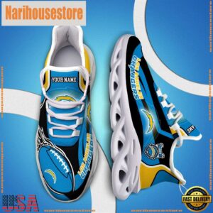 NFL Max Soul Shoes, Nfl Los Angeles Chargers White C Shoes For Fans