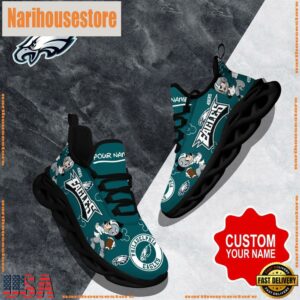 NFL Max Soul Shoes, Philadelphia Eagles Clunky Shoes Custom Name For Fans Christmas