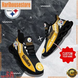 NFL Max Soul Shoes, Pittsburgh Steelers Shoes Custom Nfl Sport Loves