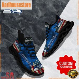 NFL Max Soul Shoes, Seattle Seahawks Clunky Shoes Custom Gift Women And Men