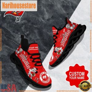 NFL Max Soul Shoes, Tampa Bay Buccaneers Clunky Shoes Custom Name For Fans Christmas