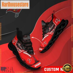 NFL Max Soul Shoes, Tampa Bay Buccaneers Clunky Shoes Custom Name
