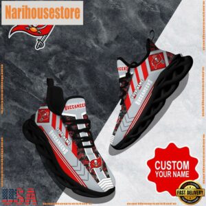 NFL Max Soul Shoes, Tampa Bay Buccaneers Clunky Shoes Logo Custom Name Nfl