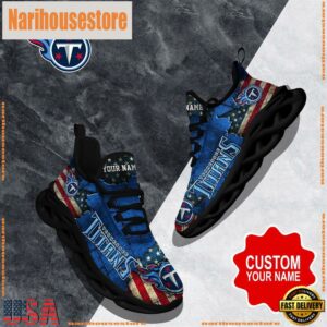 NFL Max Soul Shoes, Tennessee Titans Clunky Shoes Custom Gift Women And Men