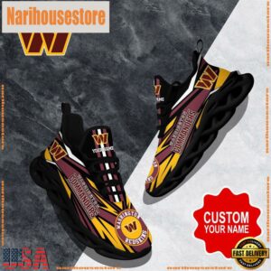 NFL Max Soul Shoes, Washington Commanders Clunky Shoes Custom Custom Name Football