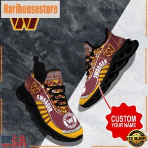 NFL Max Soul Shoes, Washington Commanders Clunky Shoes Sport Custom Name Football