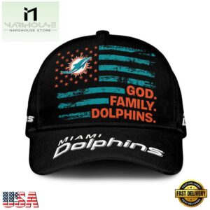 NFL Miami Dolphins American Flag Classic Cap