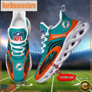 NFL Miami Dolphins Custom Max Soul Shoes