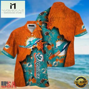 NFL Miami Dolphins Football Team Summer God Hawaii Shirt