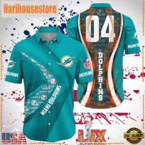 NFL Miami Dolphins Super Bowl LIX Fans Custom Hawaiian Shirt