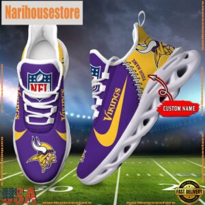 NFL Minnesota Vikings Custom Name Max Soul Shoes Gift For Fans