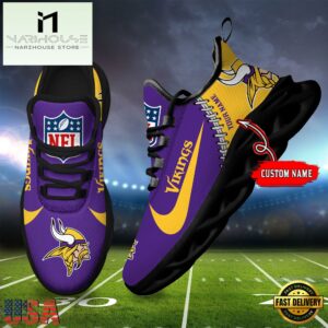 NFL Minnesota Vikings Football Team Design Max Soul Shoes, Football New Sneaker Shoes