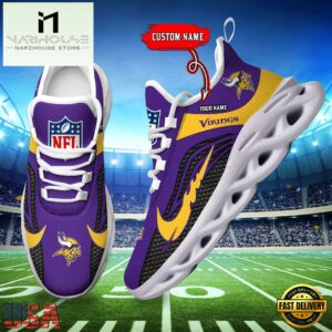 NFL Minnesota Vikings Football Team New Design Max Soul Shoes Sneaker