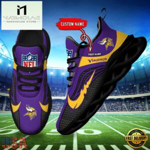 NFL Minnesota Vikings Football Team New Design Max Soul Shoes Sneaker