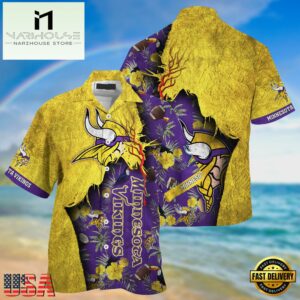 NFL Minnesota Vikings Football Team Summer God Hawaii Shirt