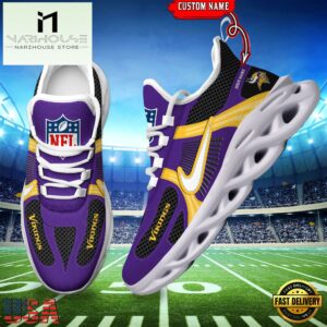 NFL Minnesota Vikings Logo Football Team New Season Max Soul Shoes