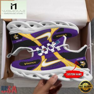 NFL Minnesota Vikings Logo Football Team New Design Max Soul Shoes Running Sneakers 5 NFL Minnesota Vikings Logo Football Team New Season Max Soul Shoes