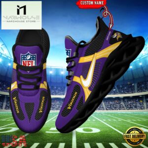 NFL Minnesota Vikings Logo Football Team New Season Max Soul Shoes