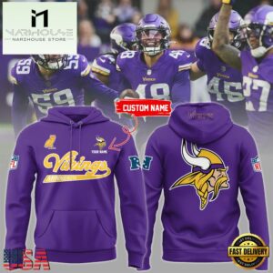 NFL Minnesota Vikings New Design Logo Team Custom Hoodie