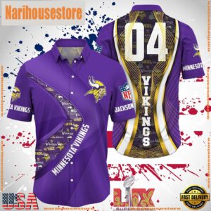 NFL Minnesota Vikings Super Bowl LIX Fans Custom Hawaiian Shirt