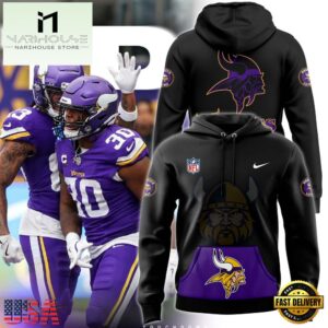 NFL Minnesota Vikings Warrior Vikings Black Hoodie