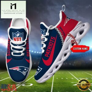 NFL New England Patriots Football Team Design Max Soul Shoes, Football New Sneaker Shoes