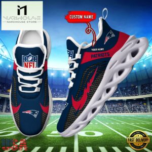NFL New England Patriots Football Team New Design Max Soul Shoes Sneaker