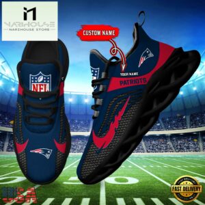 NFL New England Patriots Football Team New Design Max Soul Shoes Sneaker