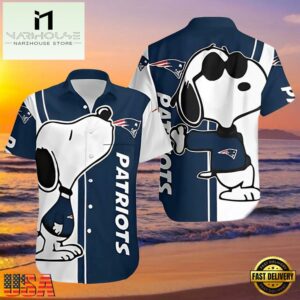 NFL New England Patriots Snoopy Hawaiian Shirt , Vintage Hawaiian Shirts 6 NFL New England Patriots Snoopy Hawaiian Shirt
