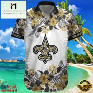 NFL New Orleans Saints Bourbon Street Hawaiian Shirt