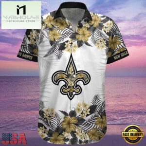 NFL New Orleans Saints Bourbon Street Hawaiian Shirt
