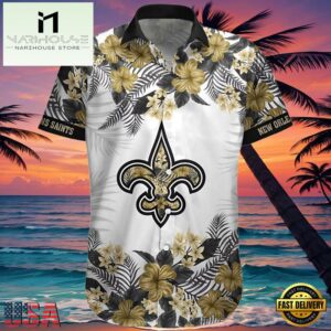 NFL New Orleans Saints Bourbon Street Hawaiian Shirt