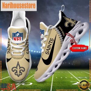 NFL New Orleans Saints Custom Name Max Soul Shoes Gift For Fans
