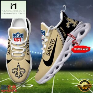 NFL New Orleans Saints Football Team Design Max Soul Shoes, Football New Sneaker Shoes