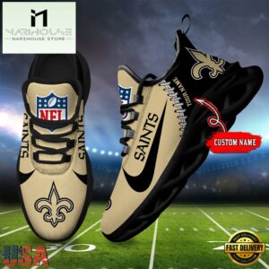 NFL New Orleans Saints Football Team Design Max Soul Shoes, Football New Sneaker Shoes