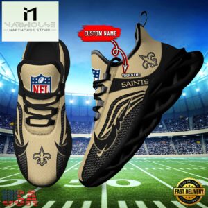 NFL New Orleans Saints Football Team New Design Max Soul Shoes Sneaker
