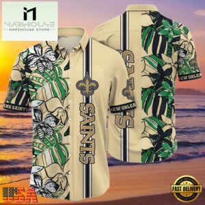 NFL New Orleans Saints Hawaiian Shirt Cheap Flower