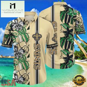 NFL New Orleans Saints Hawaiian Shirt Cheap Flower