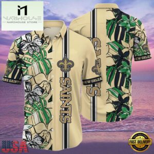 NFL New Orleans Saints Hawaiian Shirt Cheap Flower