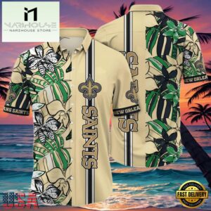 NFL New Orleans Saints Hawaiian Shirt Cheap Flower