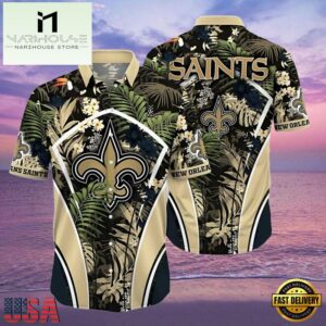 NFL New Orleans Saints Hawaiian Shirt Tropical Paradise